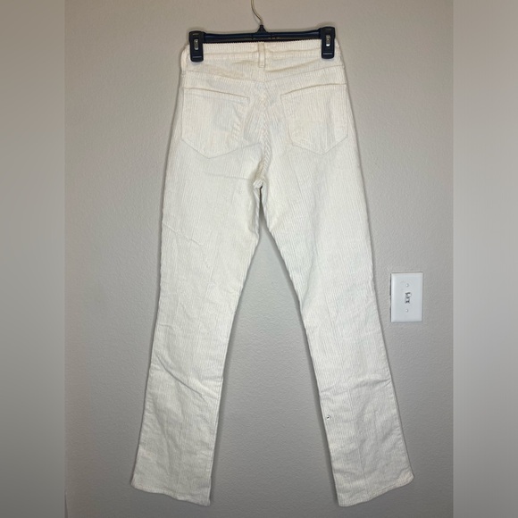 NEW L’Agence Oriana Cotton High Rise Straight Leg / Vintage White / Size 25 - Picture 9 of 10